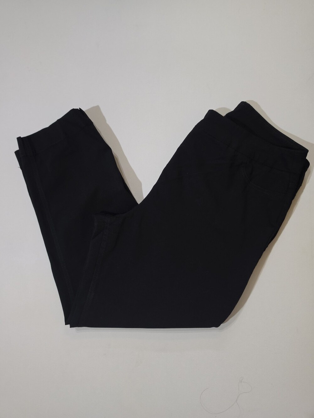 Soft Surroundings Chino Pants Womens Black High Rise Minimalist Business Casual